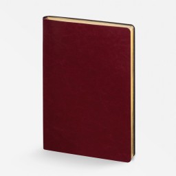 Ежедневник Nebraska Flex, недатированный, бордовый с золотистым