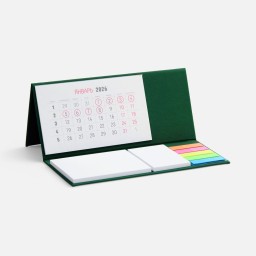 Календарь настольный Grade, зеленый
