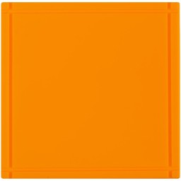 Лейбл из ПВХ Dzeta, L, оранжевый неон