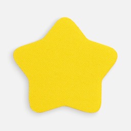 Наклейка тканевая Lunga Bial, M, желтая