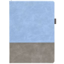 Ежедневник Horizon, недатированный, серый с голубым