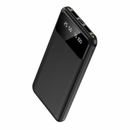 Внешний аккумулятор Dorado 10 000 mAh с фонариком, Черный