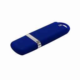 Флешка Shape с покрытием Софт Тач, Синий