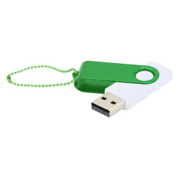 Флешка Designer To Go 2.0 USB 16Gb, Белый/зелёный