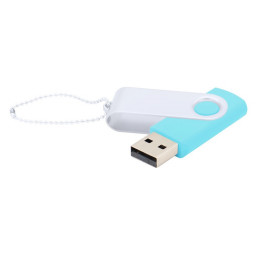 Флешка Designer To Go 2.0 USB 16Gb, Бирюзовый/Белый