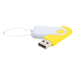 Флешка Designer To Go 2.0 USB 16Gb, Желтый/Белый
