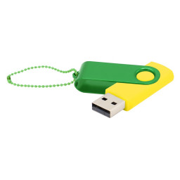 Флешка Designer To Go 2.0 USB 16Gb, Желтый/Зеленый