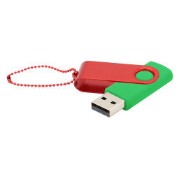 Флешка Designer To Go 2.0 USB 16Gb, Зеленый/Красный