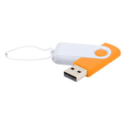 Флешка Designer To Go 2.0 USB 16Gb, Оранжевый/Белый