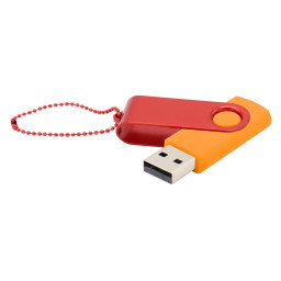 Флешка Designer To Go 2.0 USB 16Gb, Оранжевый/Красный