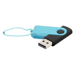 Флешка Designer To Go 2.0 USB 16Gb, Черный/Бирюзовый