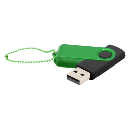 Флешка Designer To Go 2.0 USB 16Gb, Черный/зелёный
