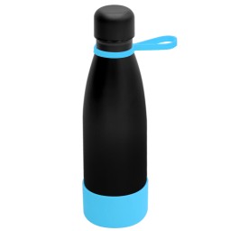 Термобутылка герметичная вакуумная Olivia To Go, чёрный/бирюзовый