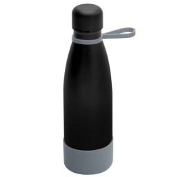 Термобутылка герметичная вакуумная Olivia To Go, чёрный/серый