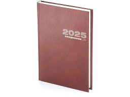 Ежедневник А5 датированный «Бумвинил» 2025, коричневый