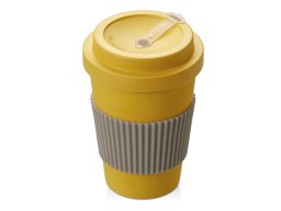 Термокружка "Muffin" из натуральных волокон, желтый