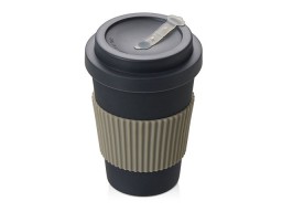 Термокружка "Muffin" из натуральных волокон, темно-серый