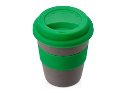 Стакан с силиконовой крышкой "Cafe", зеленый