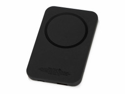 Магнитный беспроводной внешний аккумулятор "MagnetIQ", 5000 mah, 10 W, черный