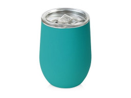 Термокружка Sense Gum, soft-touch, непротекаемая крышка, 370мл, бирюзовый 320C