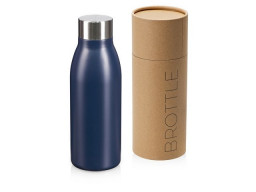 Вакуумная термобутылка "Brottle", темно-синий