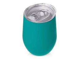 Термокружка Sense Gum, soft-touch, непротекаемая крышка, 370мл, крафтовая упаковка, бирюзовый 320C