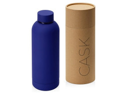 Вакуумная термобутылка "Cask" Waterline, soft touch, 500 мл, тубус, синий