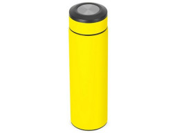 Вакуумный термос "Vacuum Flask C1", soft touch, 420мл, желтый