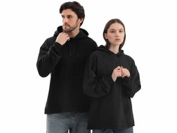 Худи оверсайз «Alpha.01» унисекс, черный