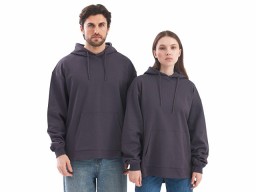 Худи оверсайз «Alpha.01» унисекс, темно-серый