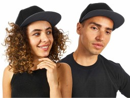 Бейсболка с прямым козырьком «Los Angeles 2.0», черный/серый меланж