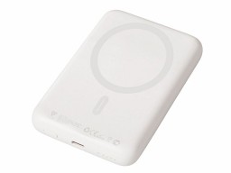 Магнитный внешний беспроводной аккумулятор «Polarix», QC/PD, 10000 мАч, слоновая кость