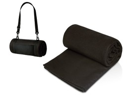 Плед «Нежность» с плечевым ремнем, черный