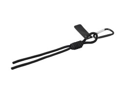 Брелок-веревочка на карабине, черный