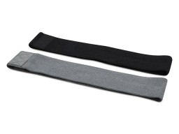 Набор из 2-х лент-эспандеров Grip - сплошной черный / Серый