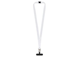Ланъярд 2,5 см под сублимацию с большим карабином, замком обрыва и узким держателем для телефона из ПЭ