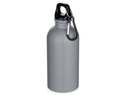 Oregon одностенная бутылка для воды с карабином, изготовленная из нержавеющей стали, сертифицированной по стандарту RCS, объемом 400 мл - Серый