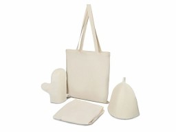 Банный набор с килтом "Healing Light", мужской, белый