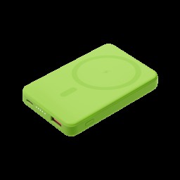 Внешний аккумулятор Largo PD 5000mAh с функцией беспроводной зарядки 15W, салатовый