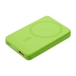 Внешний аккумулятор Largo PD 5000mAh с функцией беспроводной зарядки 15W, салатовый