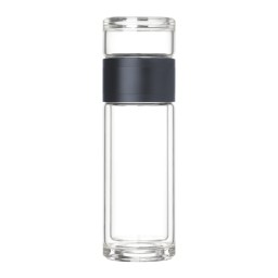 Бутылка стеклянная с двойными стенками Терсо, синяя