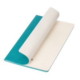 Блокнот Corsa slim, бирюзовый