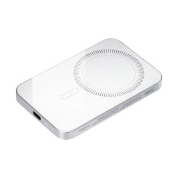 Внешний аккумулятор Artex PD 5000mAh с функцией беспроводной зарядки 15W, серебряный