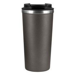 Термокружка вакуумная Палермо, серая, гладкая поверхность
