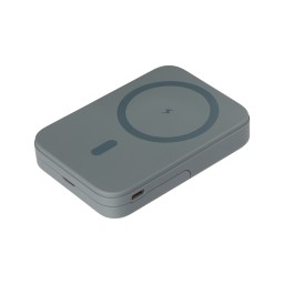 Внешний аккумулятор Union PD 10000mAh с функцией беспроводной зарядки 15W, серый