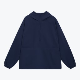 Ветровка (анорак) оверсайз унисекс RISSMAN, темно-синяя