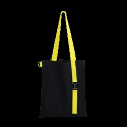 Шоппер Superbag black, чёрный с жёлтым
