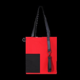 Шоппер Superbag Color, красный с чёрным