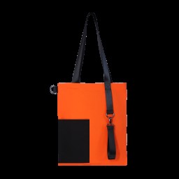 Шоппер Superbag Color, оранжевый с чёрным
