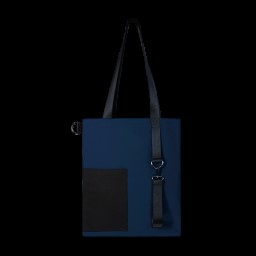 Шоппер Superbag Color, темно-синий с чёрным